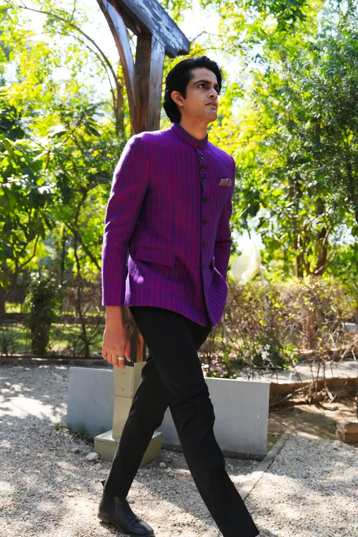 The Heritage Weave Bandhgala - Image 3